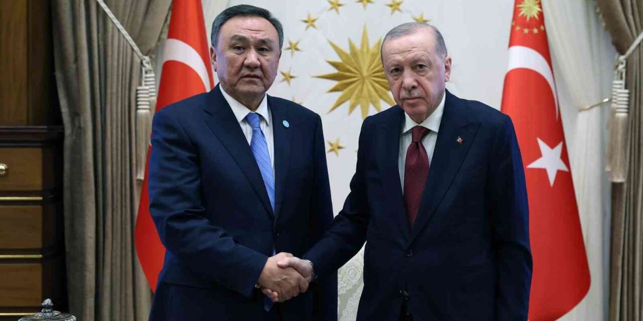 Cumhurbaşkanı Erdoğan, Türk Devletleri Teşkilatı Genel Sekreteri Ömüraliyev’i kabul etti
