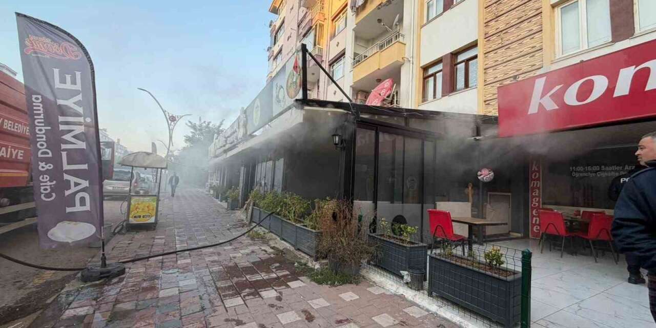 Yozgat’ta iş yerinde çıkan yangın büyümeden söndürüldü