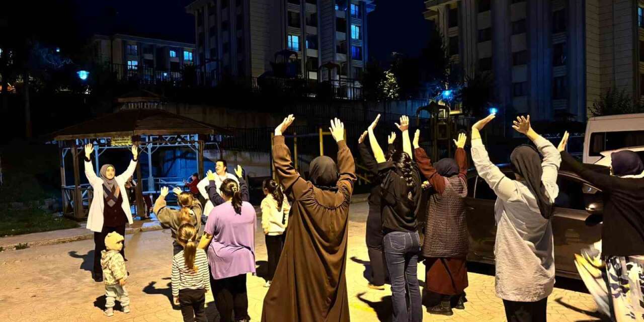 Hareket etkinlikleri akşamda sürüyor