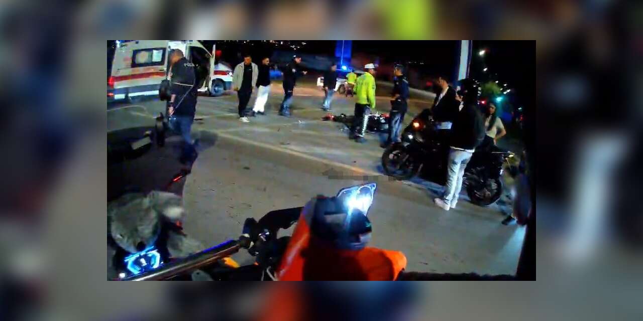 Samsun’da motosiklet devrildi, sürücü yaralandı