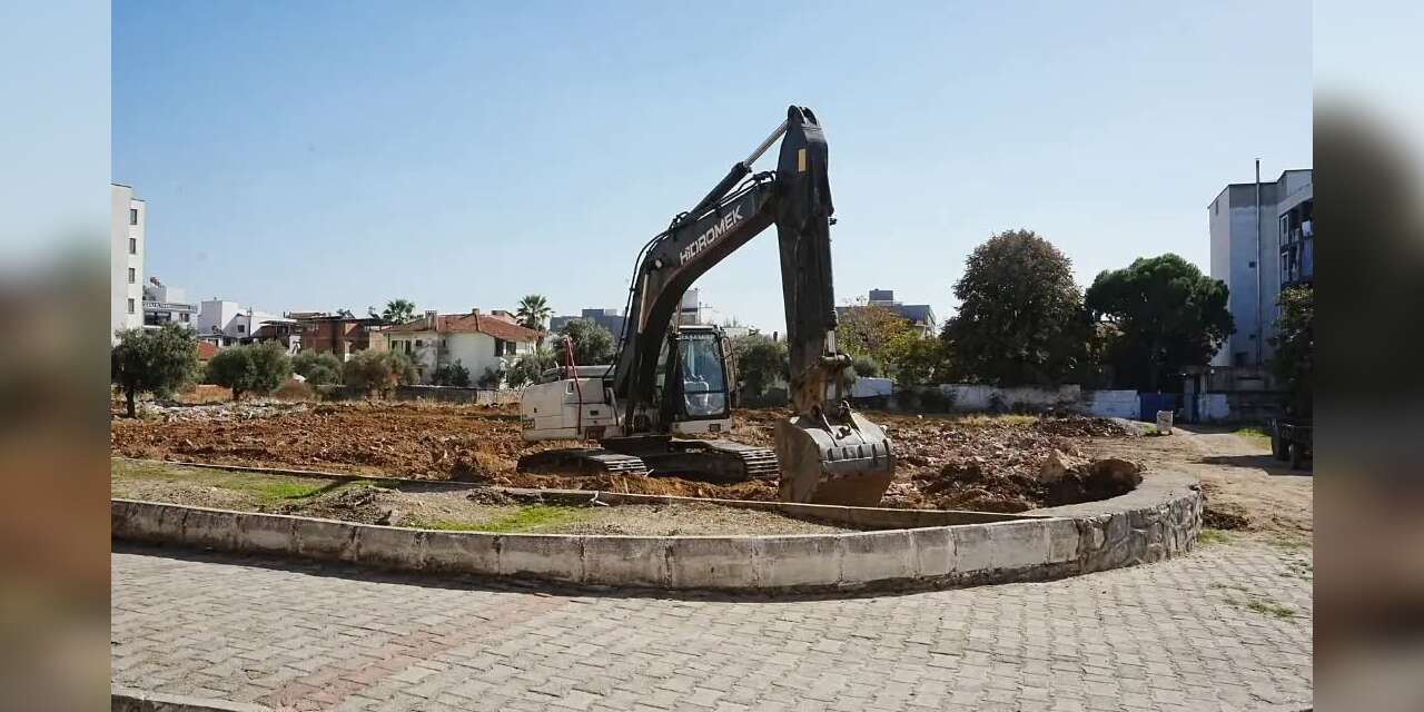 Germencik’te Ortaklar Kapalı Pazar Yeri için çalışmalar başladı