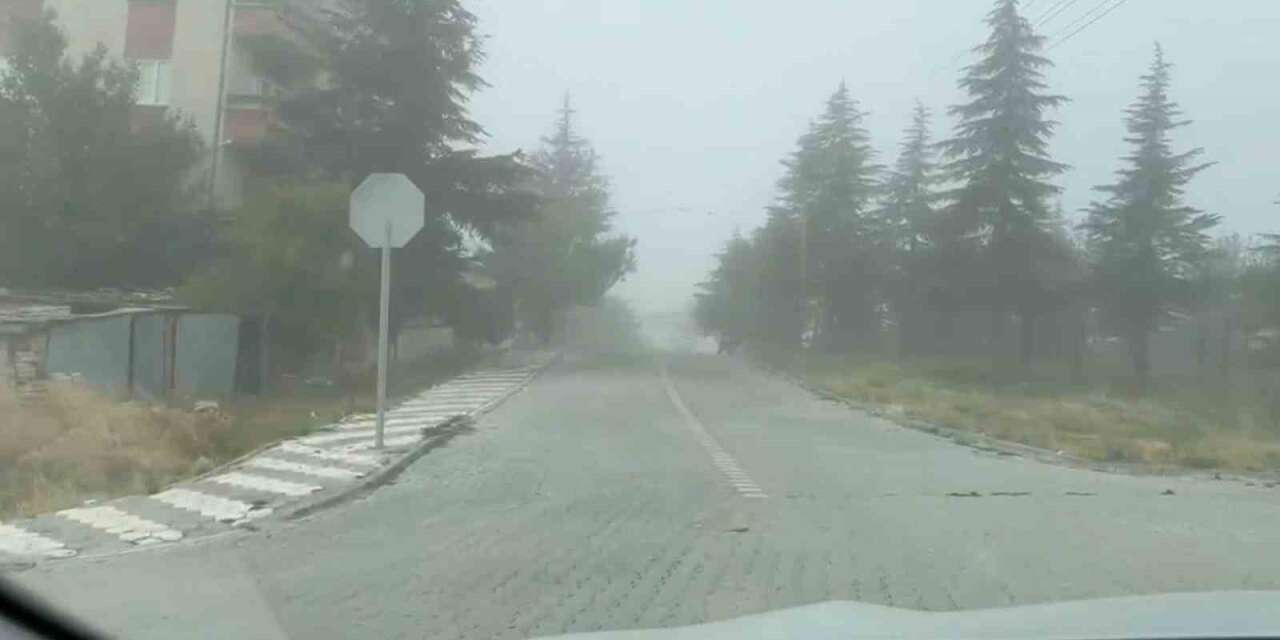 Sivrihisar’da yoğun sis ulaşımı ve günlük yaşamı olumsuz etkiliyor