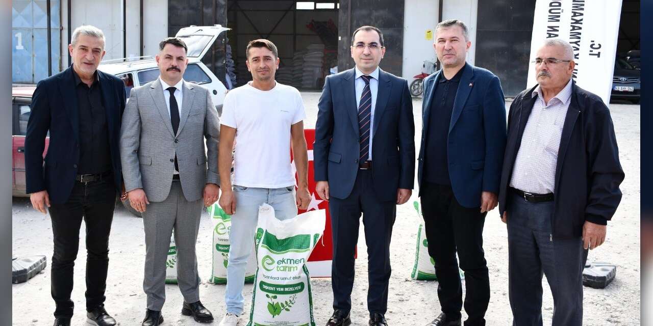 8 Bin 350 kilogram yem bezelyesi tohumu hibe edildi
