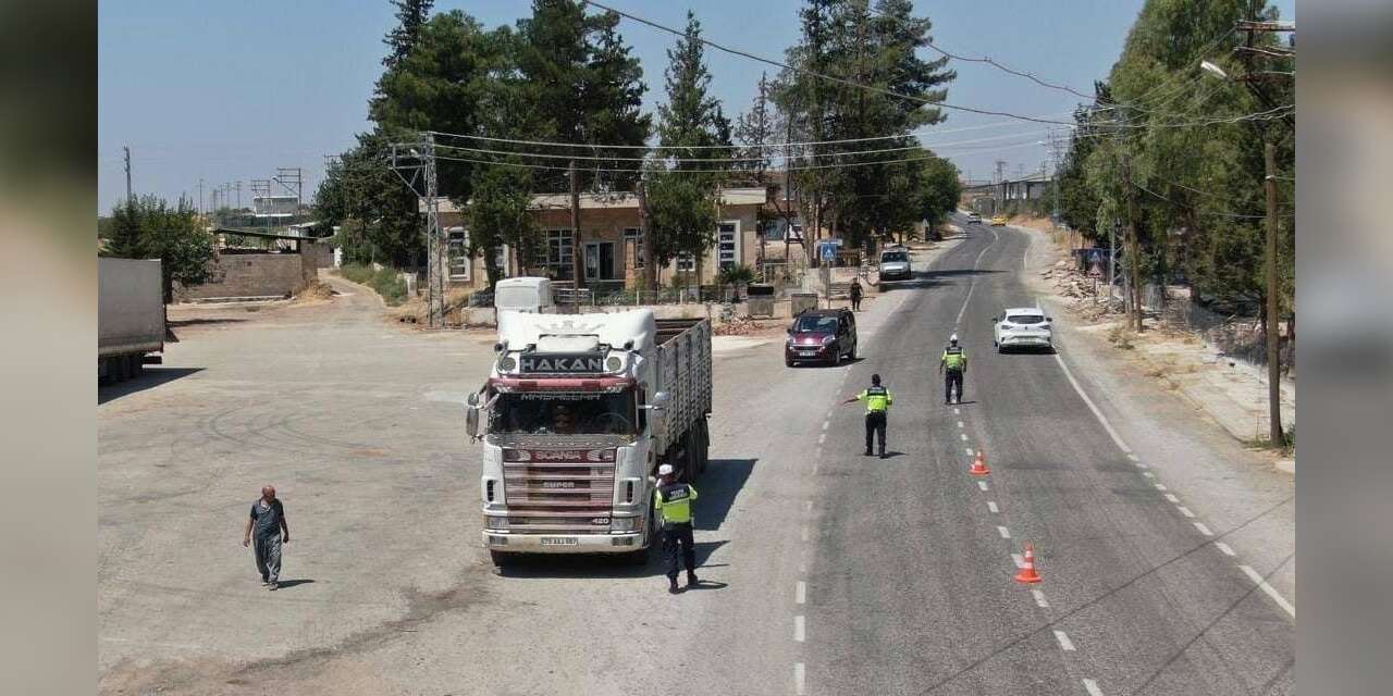 Kilis’te dron destekli trafik denetimi
