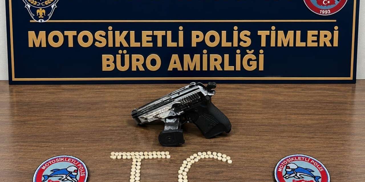 Antakya’da 119 uyuşturucu hap ve kurusıkı tabanca ele geçirildi