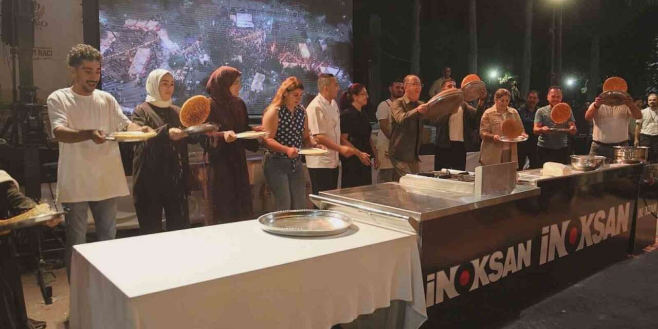 Gastronomi festivalinde künefe şovu