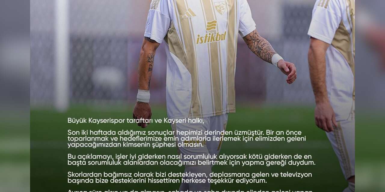 Kayserisporlu Benhur: "Yola inanmışlarla çıkılır, ikna edilmişlerle değil"
