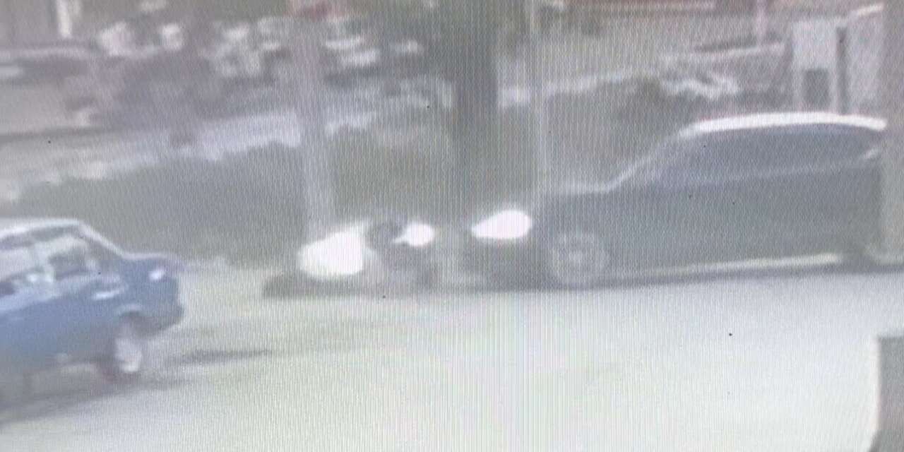 Edirne’de motosiklet kazası kamerada
