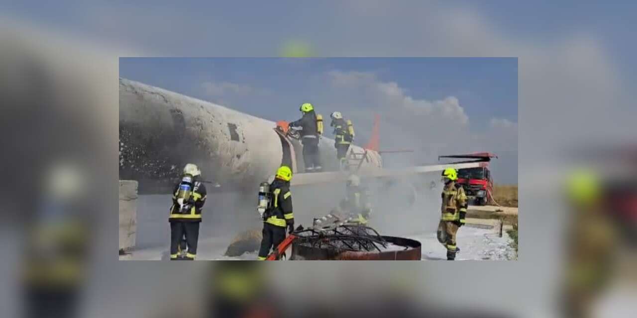 GAP Havalimanında gerçeği aratmayan yangın ve kurtarma tatbikatı