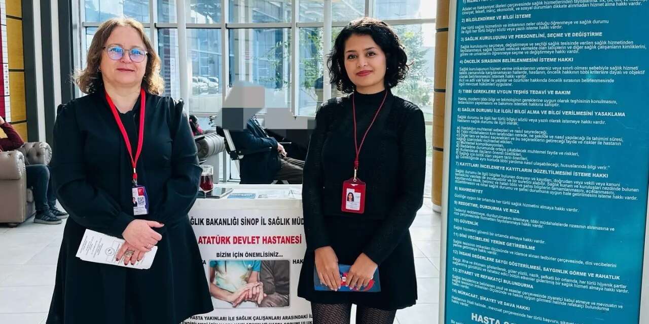 Sinop’ta Hasta Hakları Günü’nde bilgilendirme etkinliği