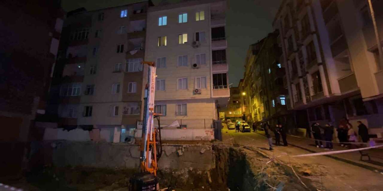 Bahçelievler’de iki binanın zemininde çökme: 20 daire tahliye edildi