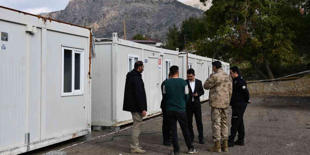 Beytüşşebap’ta konteyner kent kuruldu