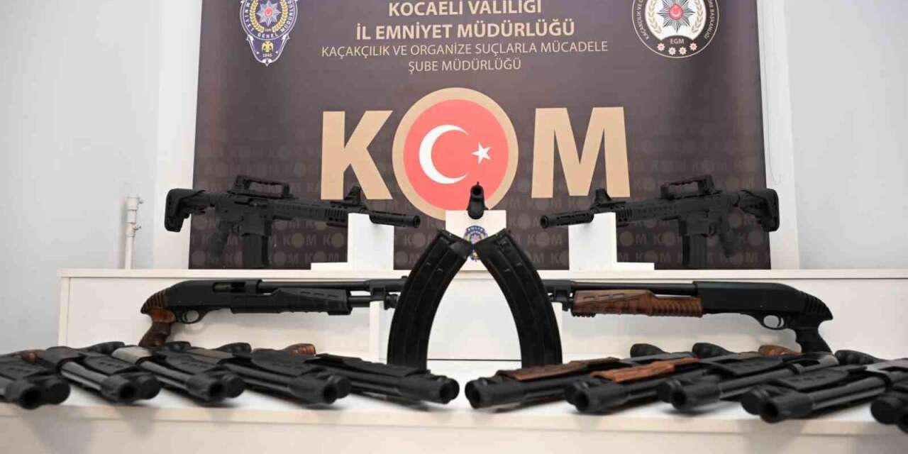 Kocaeli’de 25 yivsiz av tüfeği ele geçirildi