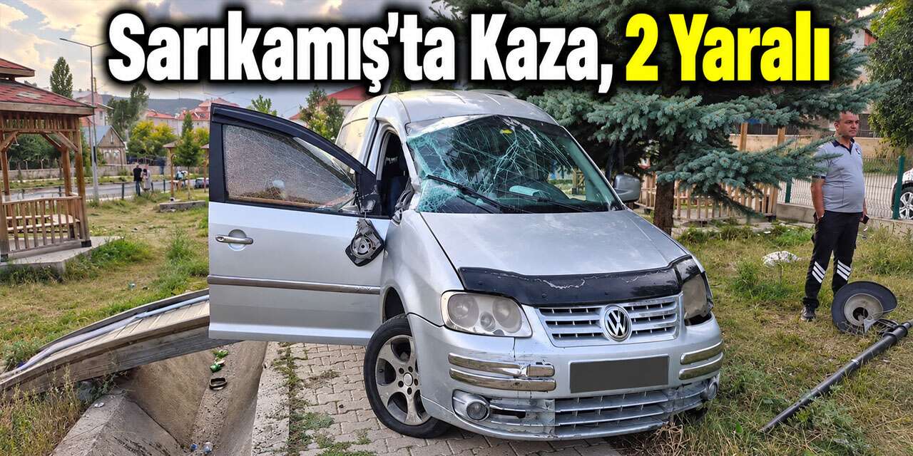 Sarıkamış'ta trafik kazası!