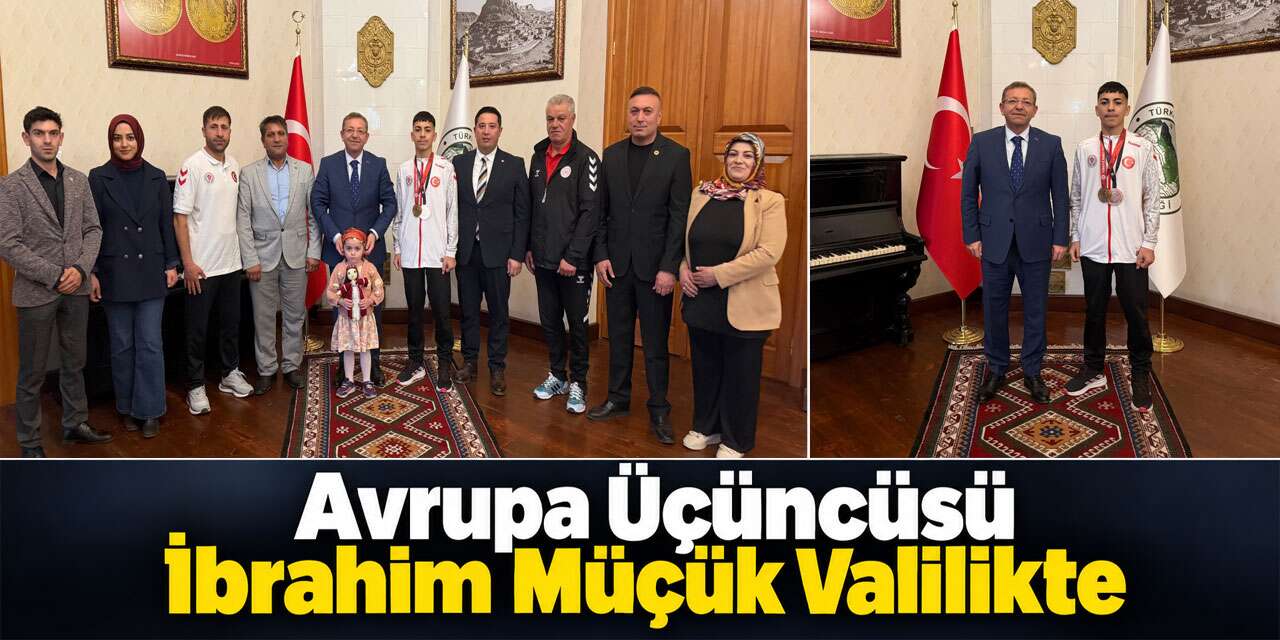 Avrupa Üçüncüsü Karslı Boksör İbrahim Müçük Valilikte