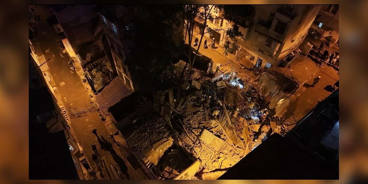 Beyoğlu’nda 5 katlı bina çöktü: Arama çalışmaları devam ediyor