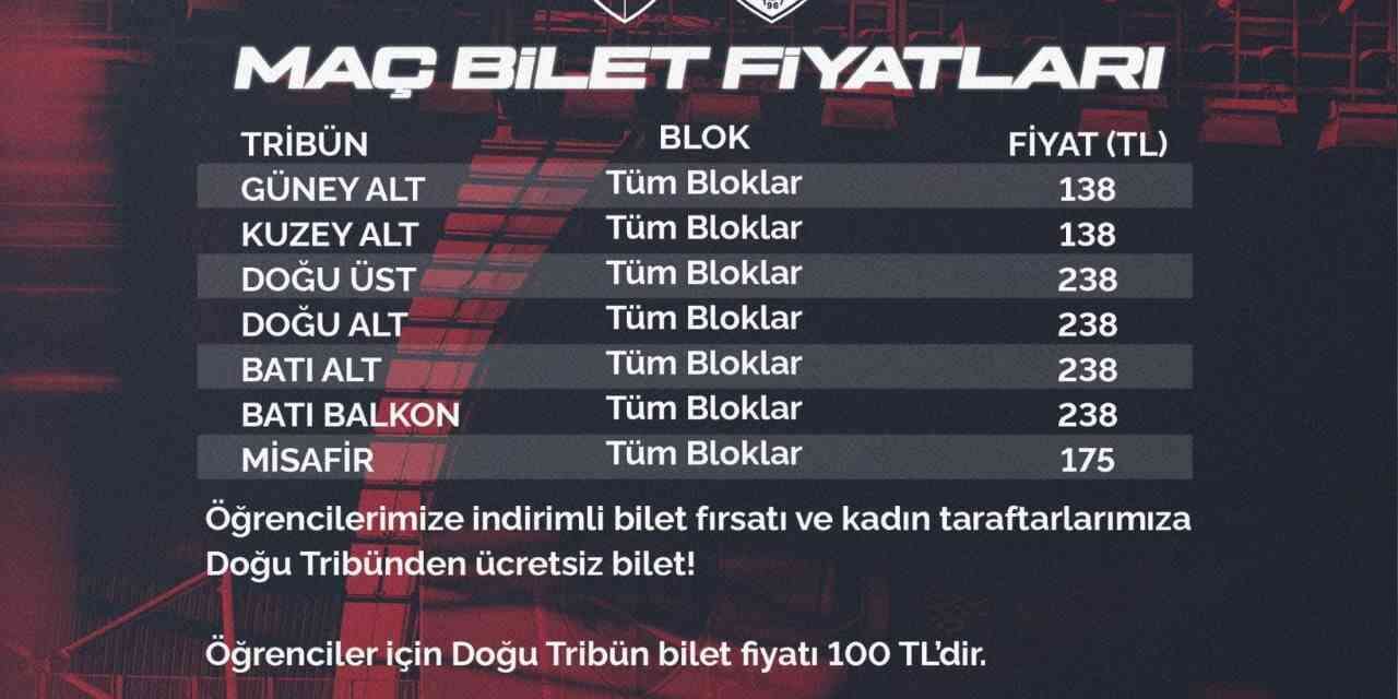 Kayserispor-Muğlaspor maçının bilet fiyatları belli oldu