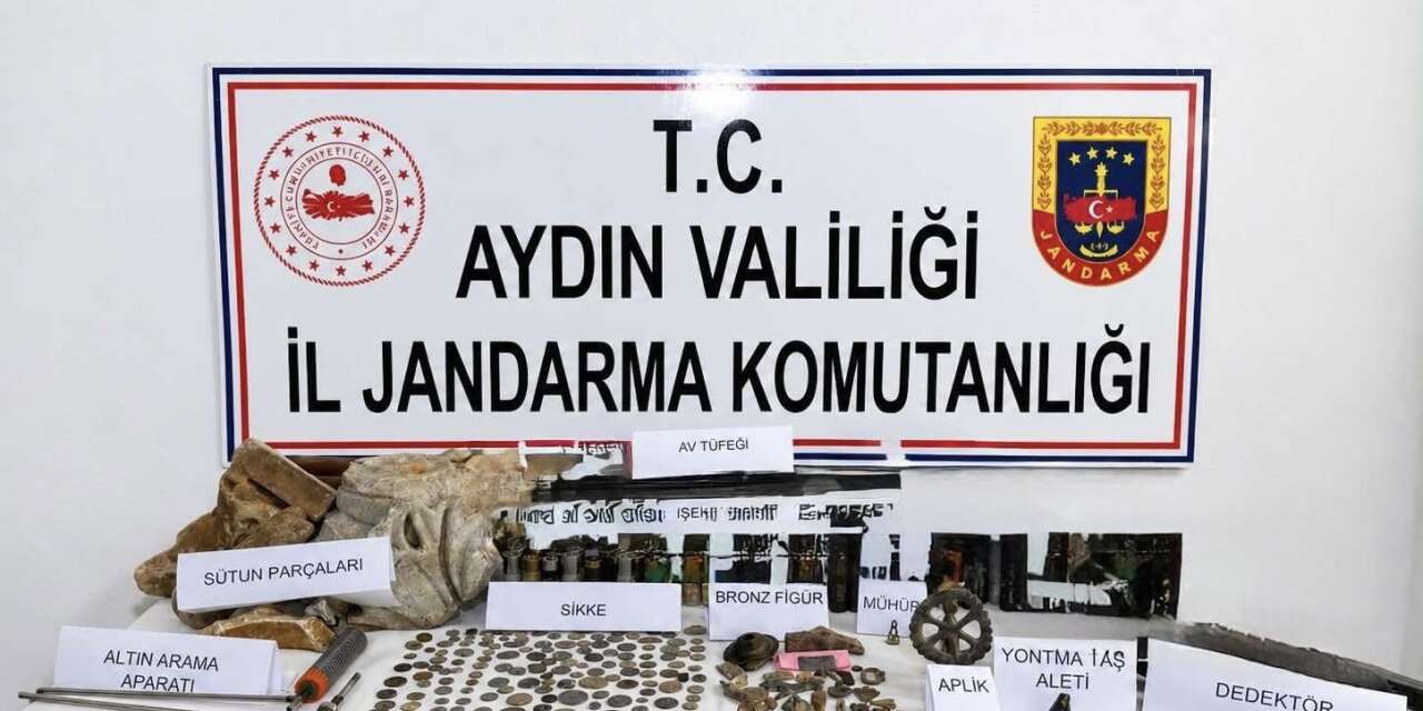 Karacasu’da tarihi eser operasyonu: 157 sikke ele geçirildi
