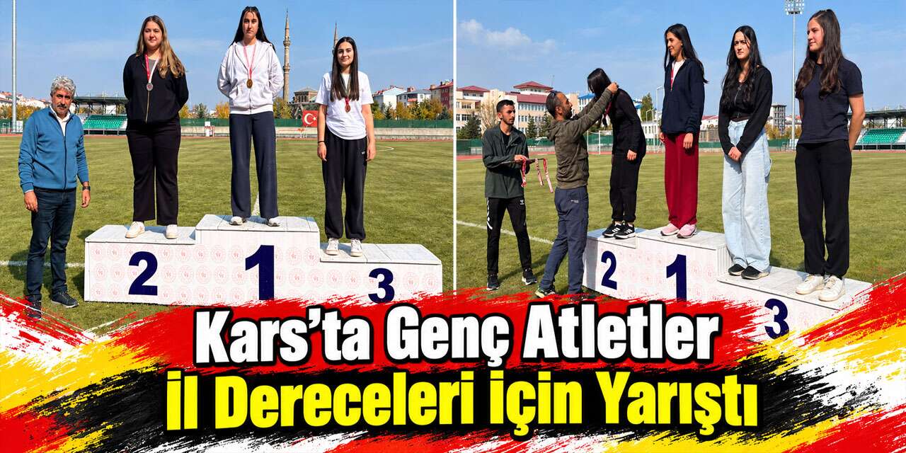 Kars’ta Okul Sporları Atletizm İl Müsabakaları Tamamlandı