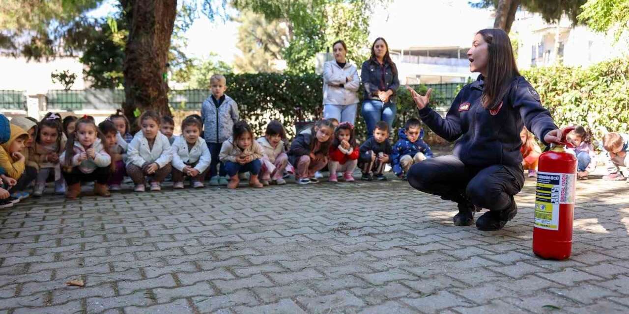 Aydın’da miniklere yangın ve acil durum eğitimi