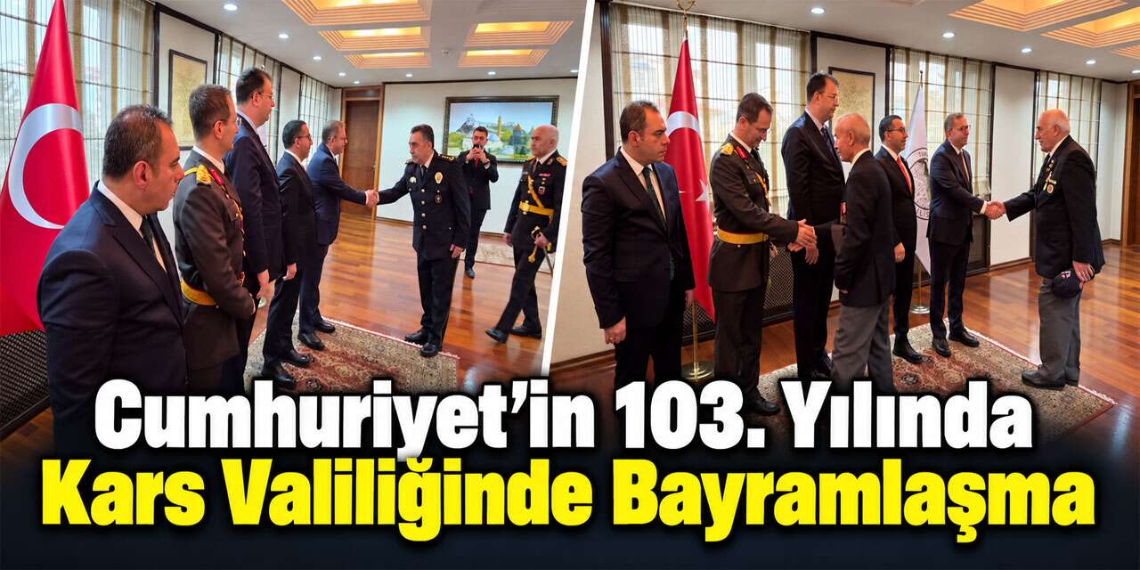 Kars’ta Cumhuriyet Bayramı Tebrikleri Kabul Edildi