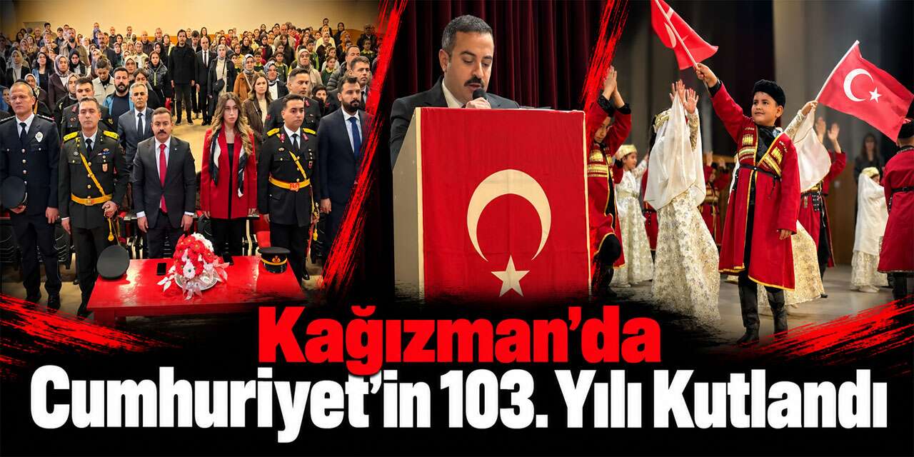 Kağızman’da Cumhuriyet’in 103. Yılı Kutlandı