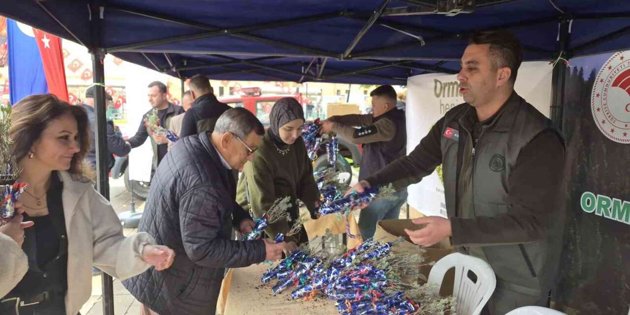 Eskişehir’de Cumhuriyet’in 103’üncü yılına özel bin 103 lavanta fidanı dağıtıldı