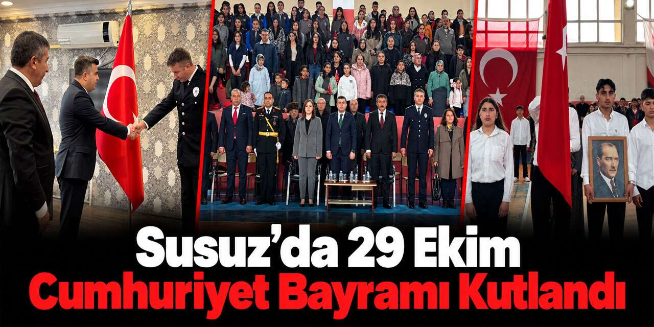 Susuz’da 29 Ekim Cumhuriyet Bayramı Kutlandı