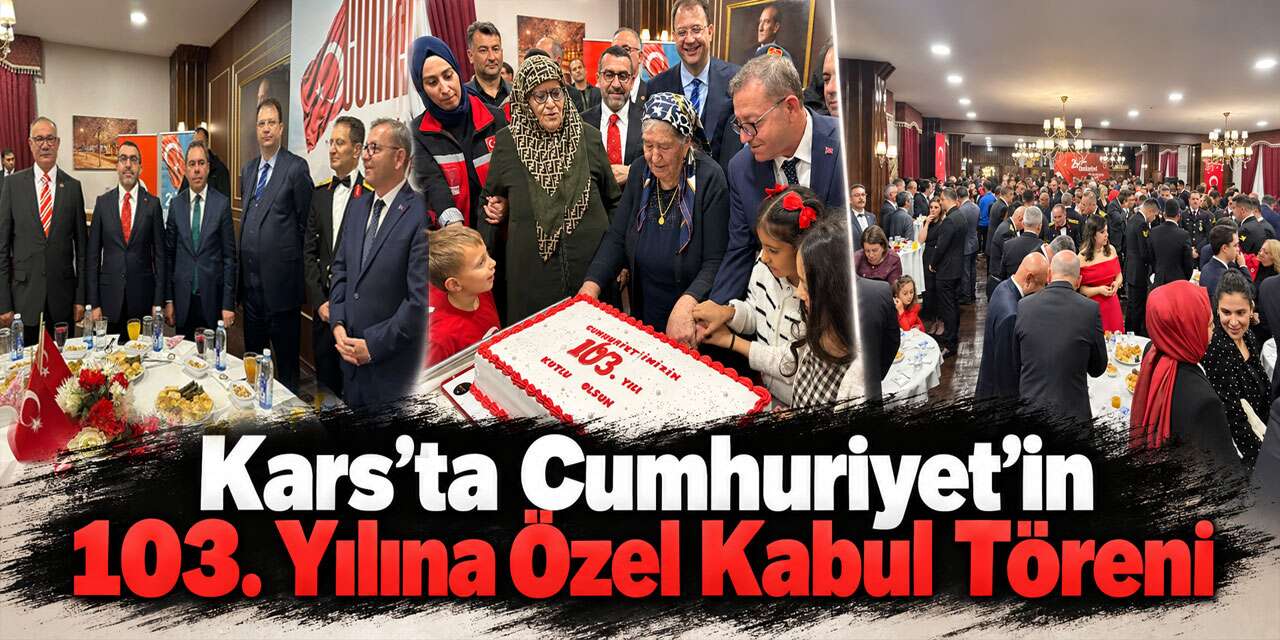 Kars’ta Cumhuriyet Bayramı Kabul Töreni Düzenlendi