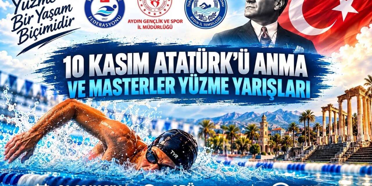 Aydın’da Atatürk’ü Anma ve Masterler Yüzme Yarışları düzenlenecek