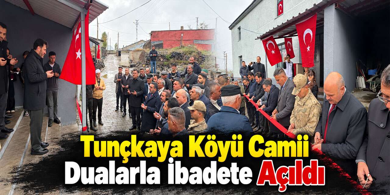 Kağızman’da Tunçkaya Köyü Camii İçin Açılış Töreni Düzenlendi