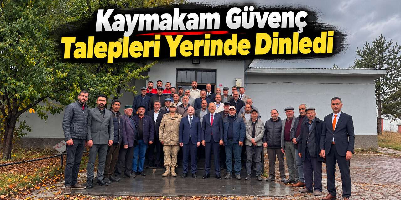 Kaymakam Güvenç Ve Başkan Elma, Atçılar’da Vatandaşlarla Buluştu