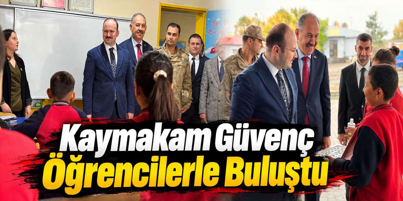 Kaymakam Güvenç, Atçılar’da Okul Ziyaretinde Bulundu