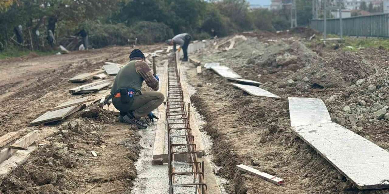 Taşköprü Belediyesi’nin bisiklet yolu projesinde çalışmalar sürüyor