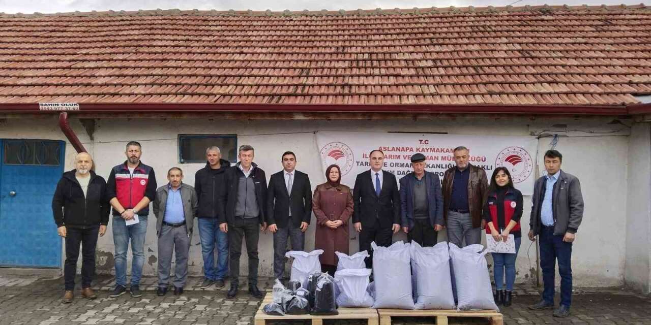 Aslanapa’da 8 üreticiye yüzde 50 hibeli çörekotu tohumu desteği