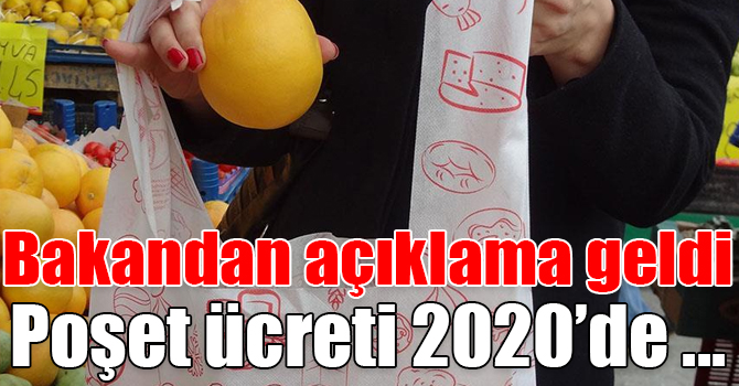 Poşet ücretine zam yok