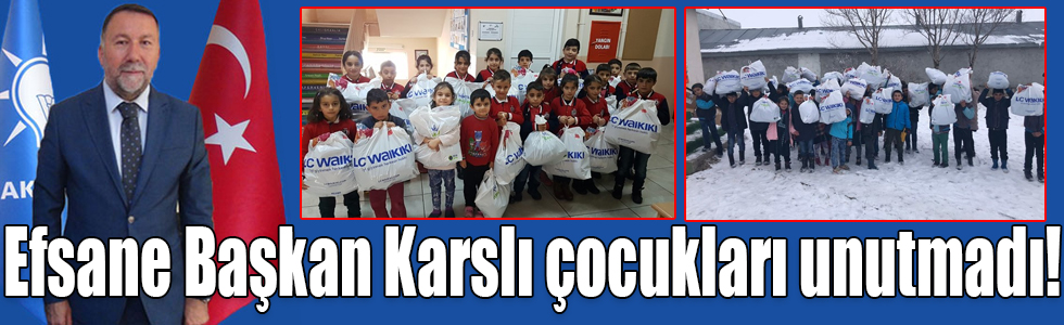 Karslı hayırsever işadamı Remzi Aras’tan öğrencilere kış yardımı!