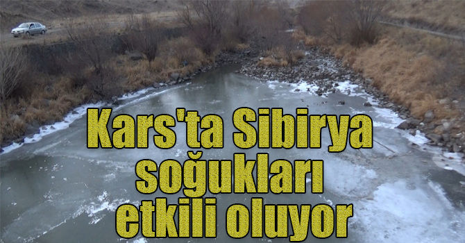 Kars'ta Sibirya soğukları etkili oluyor