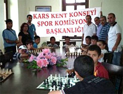 Kars'ta satranç turnuvası