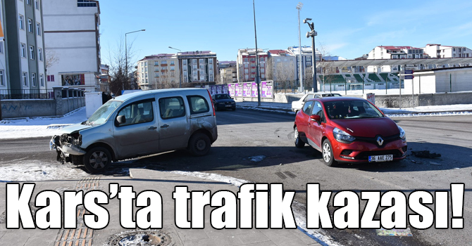 Kars’ta trafik kazası!