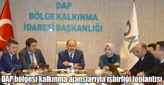 DAP bölgesi kalkınma ajanslarıyla işbirliği toplantısı