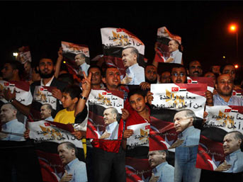 Mısır'da Erdoğan'a coşkulu karşılama