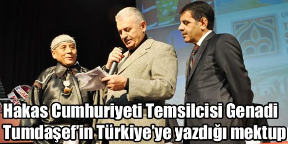 Genadi Tumdaşef’in Türkiye’ye yazdığı mektup
