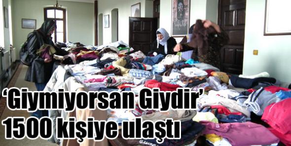 ‘Giymiyorsan Giydir’ 1500 kişiye ulaştı