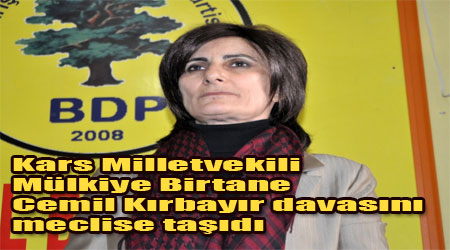 Kars Milletvekili Mülkiye Birtane Cemil Kırbayır davasını meclise taşıdı