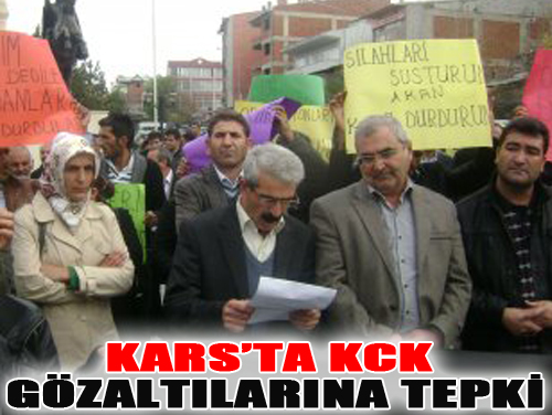 Kars'ta Gözaltılara Tepki