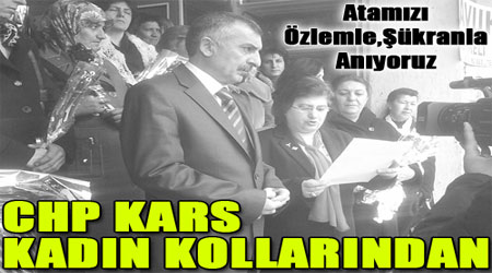 CHP Kars Kadın Kolları Başkanlığından