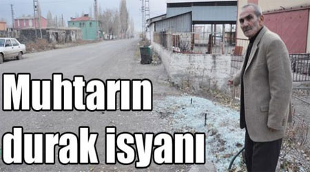 Kars Muhtarın durak isyanı