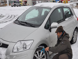 Kars’ta kar manzaraları