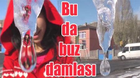 Kars'ta Bu da buz damlası